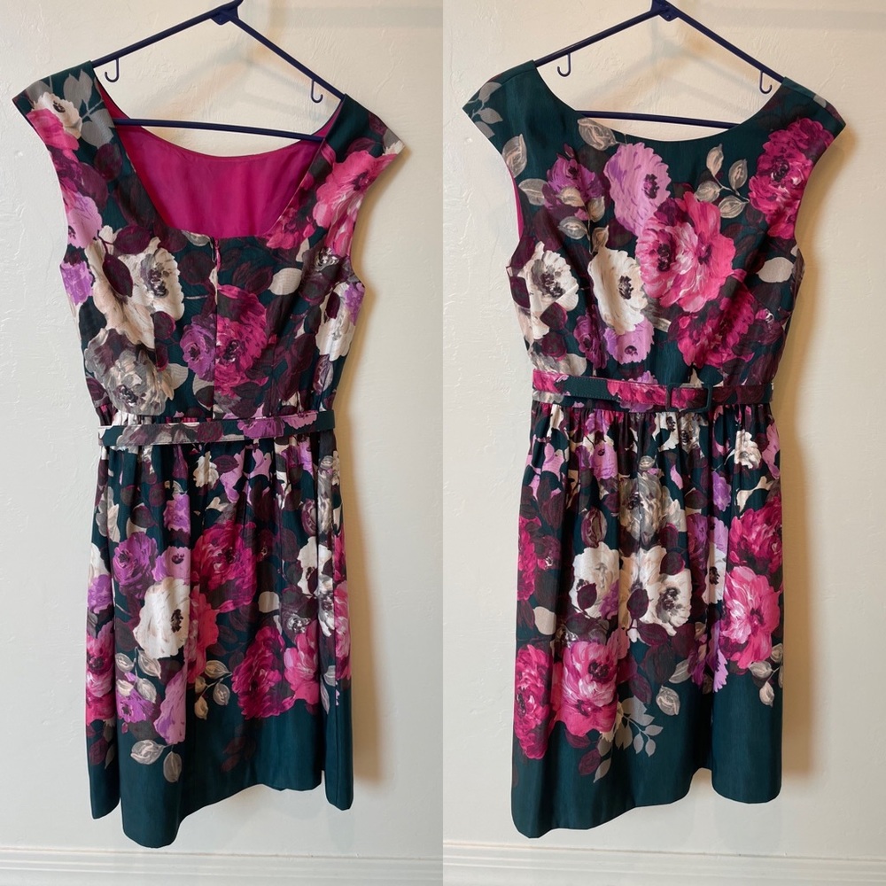 Eliza J floral cocktail dress.
